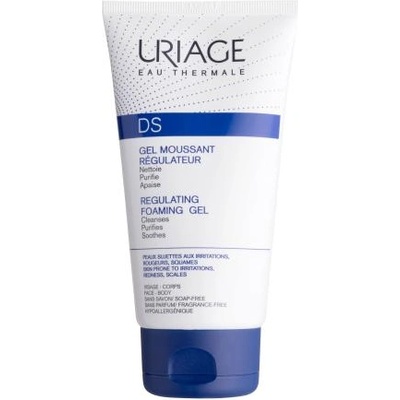 Uriage DS Regulating Foaming Gel почистващ гел за премахване на пърхот и дискомфорт на кожата, причинени от микроорганизми 150 ml унисекс