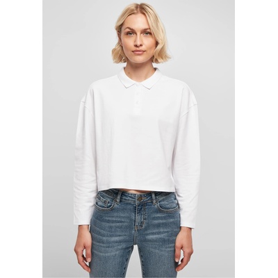 Urban Classics Дамска къса блуза с яка в бял цвят Urban Classics Ladies UB-TB5418-00220 - Бял, размер 5XL