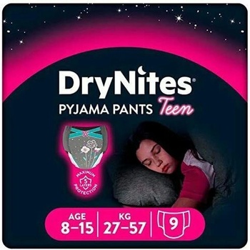 Huggies Нощни пелени гащи Huggies DryNites - For Girl, 8-13 години, 30-48 kg, 9 броя (5029053527604)