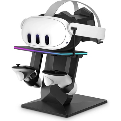 Vortex Virtual Reality RGB стойка за зареждане | за Meta Quest 3S/3/2 (VVR.CHARGING.STAND.QUEST3.3S.RGB.24)