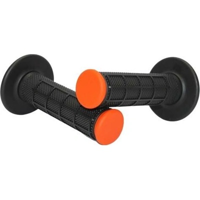 MOTION STUFF motokrosové rukoväti Advanced čierne/oranžové (half-waffle)