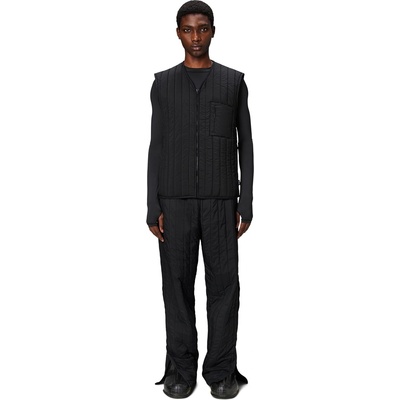 Rains Елек Rains Men's Banja Liner Water Resistant Sleeveless Quilted Gilet - Black-01