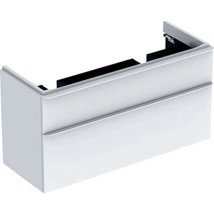 Geberit Smyle Square - Шкаф за умивалник, 118x47x62 cm, 2 чекмеджета, бял гланц/бял мат 500.356. 00.1 (500.356.00.1)