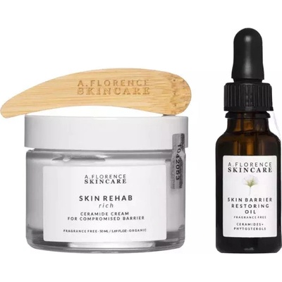 A. Florence Nourishing Set Vyživující sada Skin Rehab Rich Cream 50 ml + Skin Barrier Restoring Oil 20 ml dárková sada