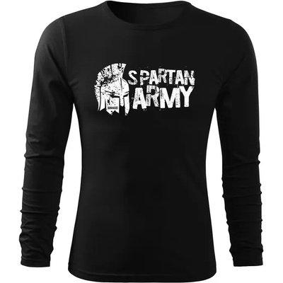 DRAGOWA FIT-T Тениска с дълъг ръкав Ariston, черна, 160 г/м2 (8382)