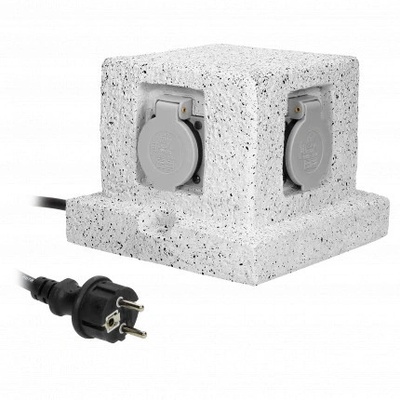 ORNO ORNO, OR-AE-13186(GS), Градински контакт, 4x2P + Z, гумен кабел H07RN-F 3x1, 5mm2, 3m POST, 230V, 16A, IP44, 460X460X200mm (OR-AE-13186(GS))