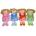 SUN-DAY Rag doll 50cm with voice 4 patterns 165732 mix price per 1 pc