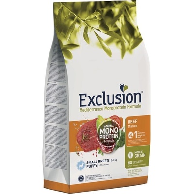 Exclusion Mediterraneo Monoprotein Formula Small Breed Puppy 2-10 kg hovězí 2 kg