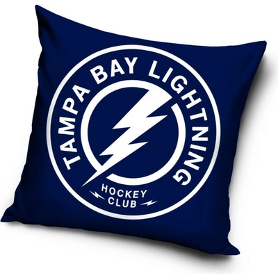 TipTrade Velurový Polštář NHL Color Tampa Bay Lightning 40x40