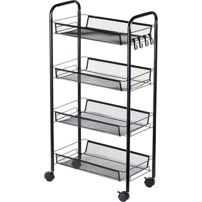 ORION Метална етажерка за съхранение с колелца, 4 нива (1573)