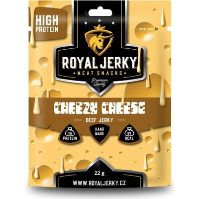Royal Jerky Hovädzie sušené mäso Cheezy Cheese 22 g