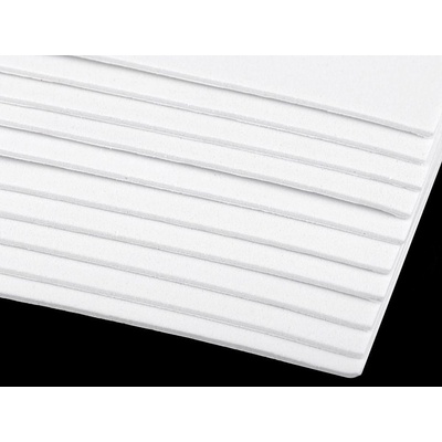 Pěnová guma Samolepicí Moosgummi 20x30 cm - 2ks Barva: Bílá – Zboží Mobilmania