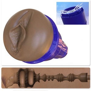 Fleshlight Boost Bang - реалистична изкуствена вагина мастурбатор - кафява