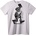 NOONEBRAND Тениска Саксофонен скелет - 2XL, White