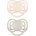 Canpol Силиконови залъгалки Canpol - Nude, за момичета, 0-6 м, 2 броя (23/228_cre)