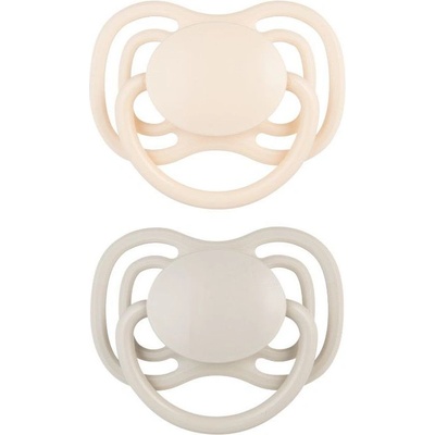 Canpol Силиконови залъгалки Canpol - Nude, за момичета, 0-6 м, 2 броя (23/228_cre)