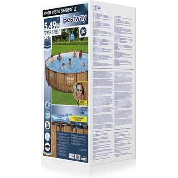 Bestway Power Steel Wood Swim Vista 5,49 x 1,22 m 56977