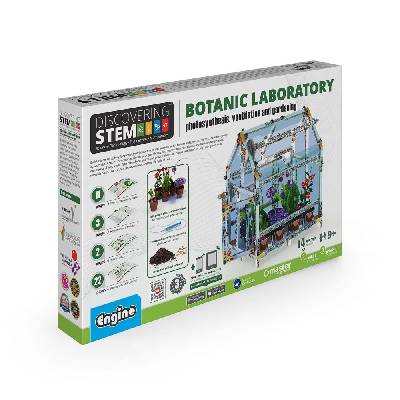 Конструктор Engino Education Discovering Stem Set - Botanic Laboratory, възможност за построяване на 4 модела, 12 броя саксии, над 9г (6611020204)