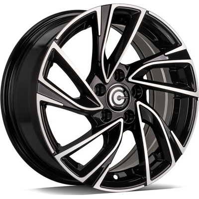 Carbonado Monaco 7,5x17 5x112 ET42 black front polished
