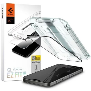 Spigen Glas. TR FC iPhone 15 Pro Max 6.7" "EZ FIT" tempered glass black frame (AGL06879)