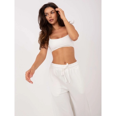 Trousers-RV-DR-A590.08-ecru biela RELEVANCE