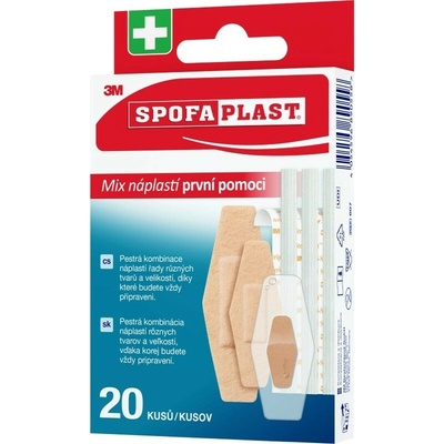 3M Spofaplast 607, mix náplastí, 20 ks