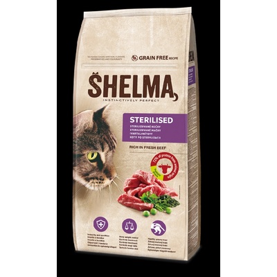 Shelma Sterilised Grain Free Beef 8 kg – Zboží Dáma