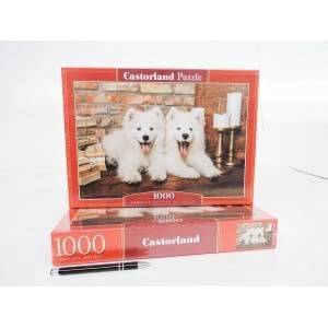 Castorland Puzzle 1000-elementów Samoyed Puppies Say Hello C-105137