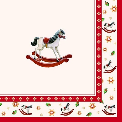 Villeroy & Boch Servítky malé 25 x 25 cm Hojdací koník - Toy´s Deligh