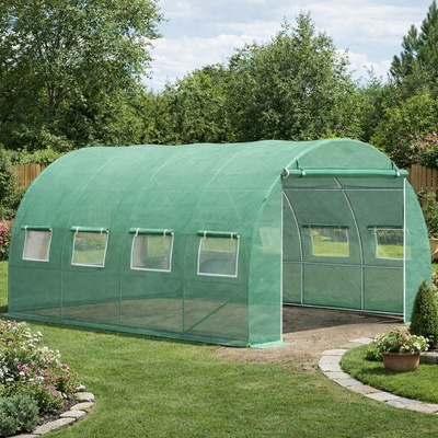 BestBerg Zahradní fóliovník BBGT-10G 10 m² 4 x 2,5 x 2 m zelená
