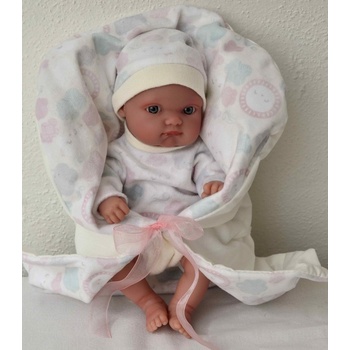Antonio Juan Realistická miminko holčička Mufly ve spacím pytli Růženka
