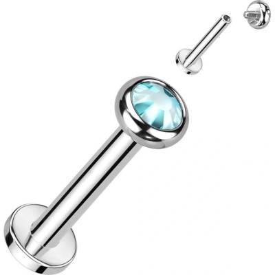 S4U Piercing do brady labreta TITAN (tyrkysová) TIT1291Q-1208