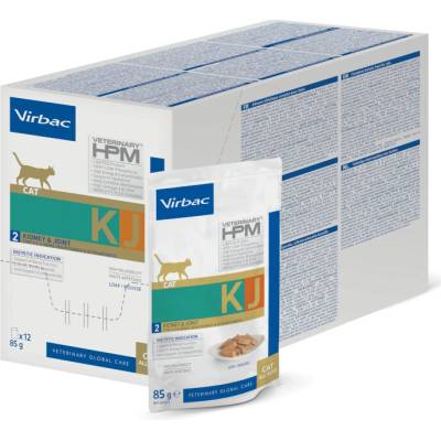 VET HPM Kidney & Joint Wet Food KJ2 Cat Diet, 12x85 g