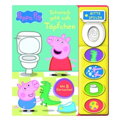 Peppa Pig - Schorsch geht aufs Töpfchen - Mein Klo-Soundbuch - Pappbilderbuch mit Klospülung und 8 Geräuschen - Peppa Wutz