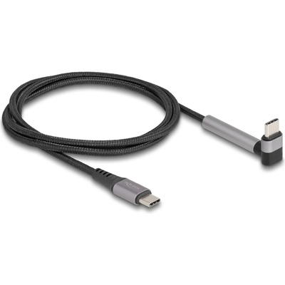 Delock USB 2.0 кабел USB Type-C за устройства от баща за баща с функция за извита стойка PD 3.0 60 W 1.5 м