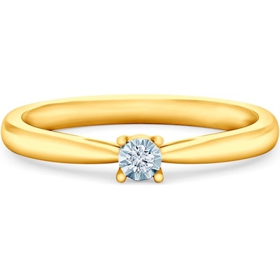 SAVICKI Годежен пръстен savicki: двуцветно злато, диамант