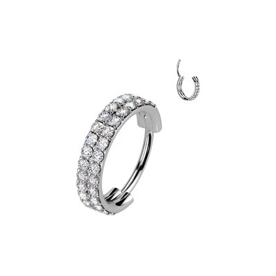 Šperky4U Piercing segment kruh TITAN 1 kus TIT1605-1007