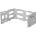 Lanberg Аксесоар Lanberg Folding Bracket, wall-mount 19" 4U 497x400/240, Grey (FB01-5404-10S)