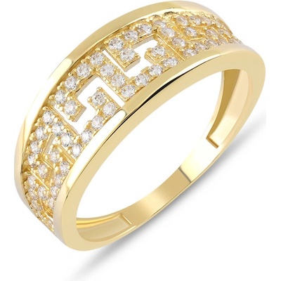 Lillian Vassago zlatý prsten se zirkony LLV59 GR011