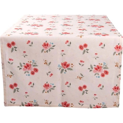 Clayre & Eef Bavlněný běhoun Little Rose 50x140 cm