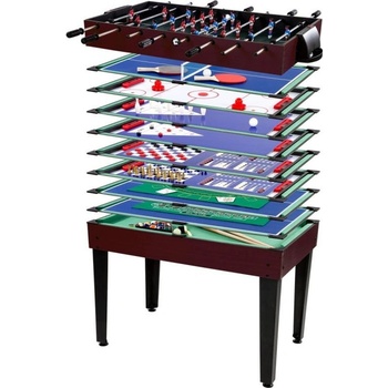 Tuin Multifunkční herní stůl 15 v 1 - tmavě hnědý