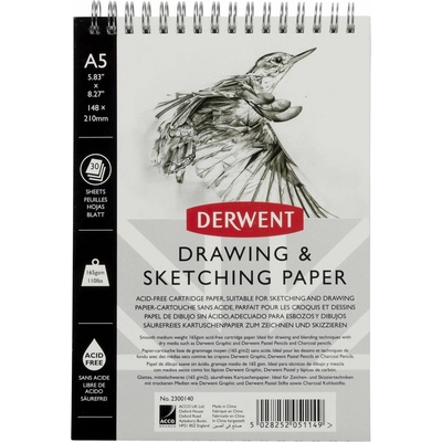 Skicak DERWENT Drawing & Sketching Paper A5 30 listov 165g/m2