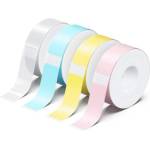 UPRINT Комплект 4 бр. ролки етикети залепващи за STICK EASY UP21, 4x 180 бр. , розова, жълта, синя, прозрачна (RUP21UPP4)