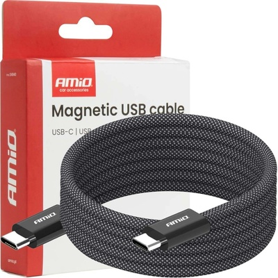 Amio 04840 Magnetický USB USB-C to USB-C 60W 100cm