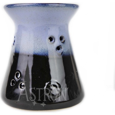 Rustik aroma lampa Kvetinová čierna 12 cm