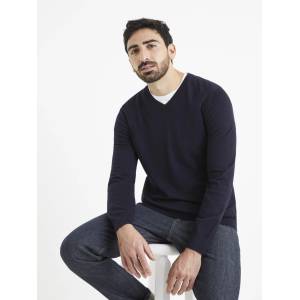 Celio Тъмносин пуловер Celio Veviflex Celio | Sin | МЪЖЕ | S