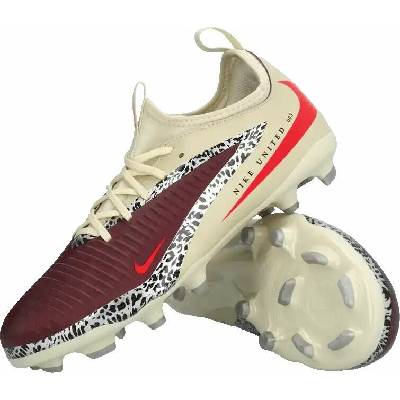 Nike Phantom 6 Low Academy FG/MG bordo-bežové