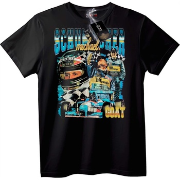 NOONEBRAND Тениска Михаел Шумахер GOAT състезание - XS, Black