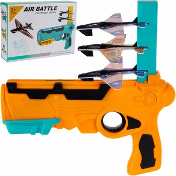 Mamido dětská pistole vystřelující letadla modrá