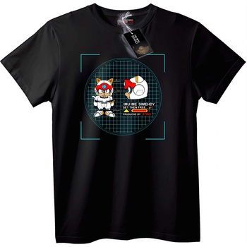 NOONEBRAND Тениска Аниме Робот Котка и Приятел - 2XL, White